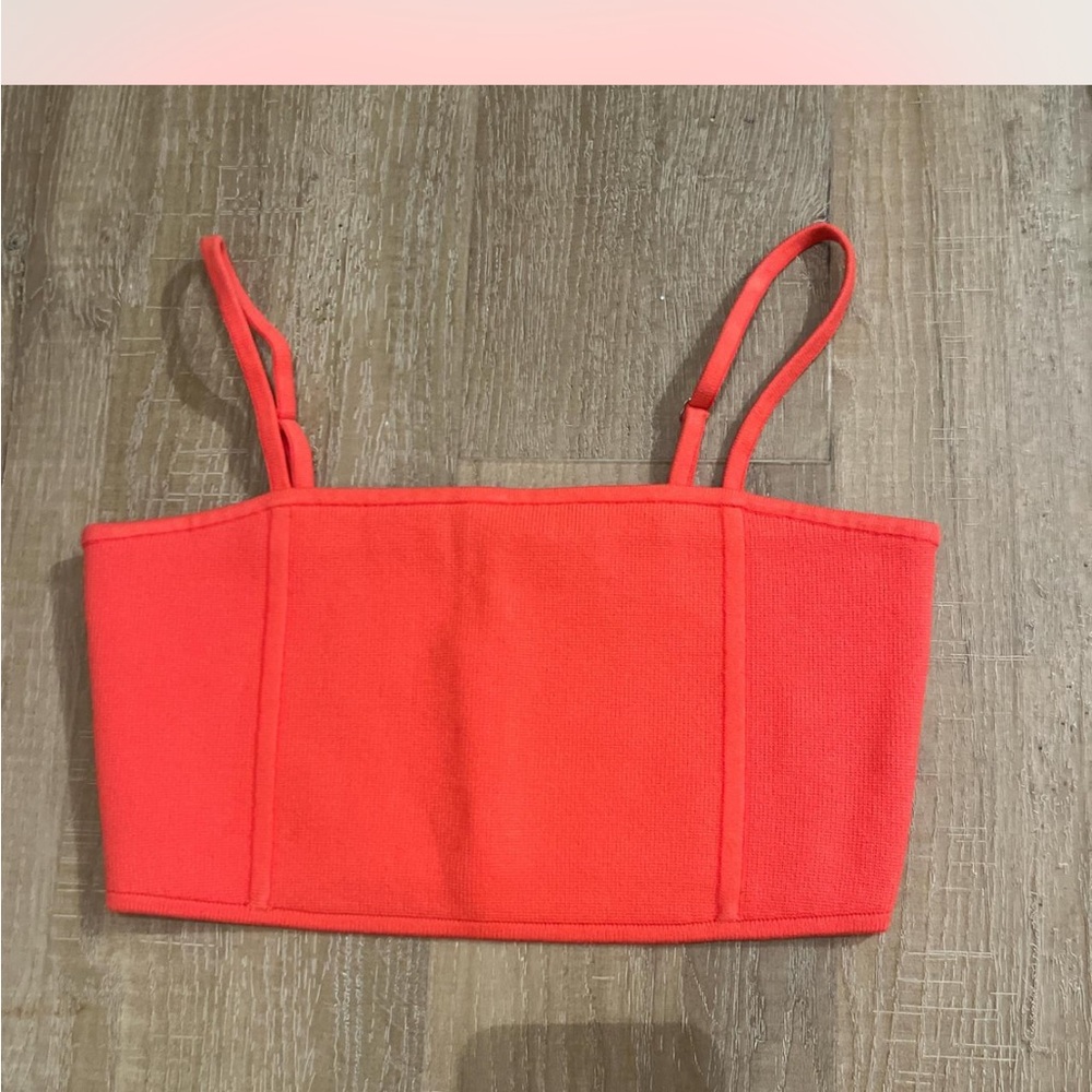 Hot Pink Bandeau Crop Top